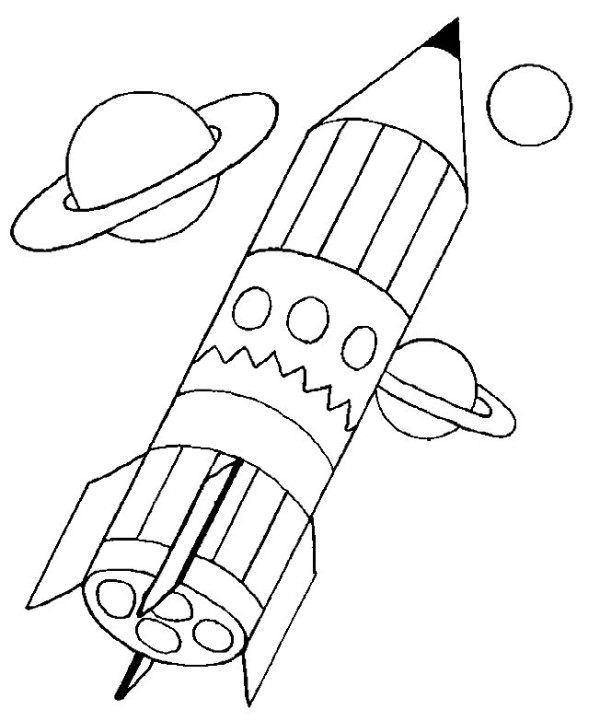 Satellite launch simple drawing picture