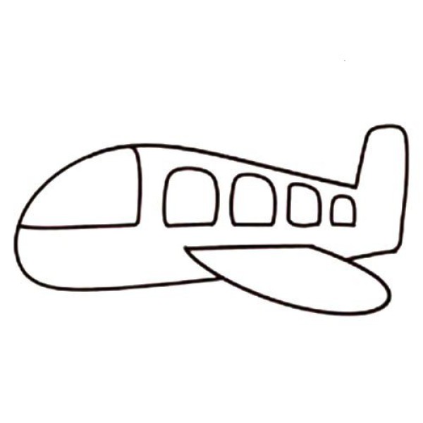 Super cute airplane simple drawing tutorial