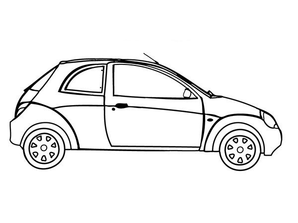 City car simple drawing picture