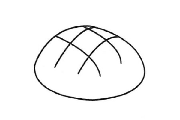 Complete collection of simple drawings of bread and drawing steps