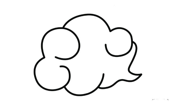 Simple cloud sketch picture