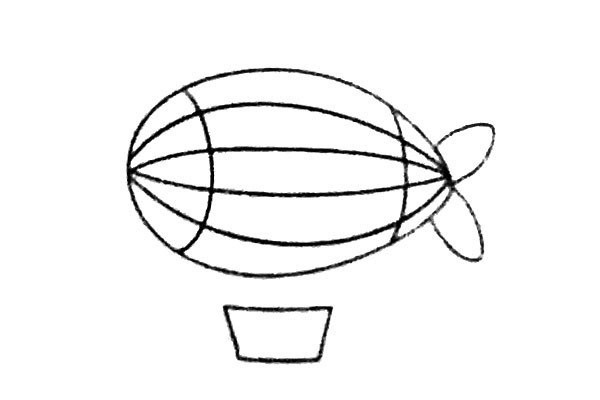 Learn to draw a hot air balloon