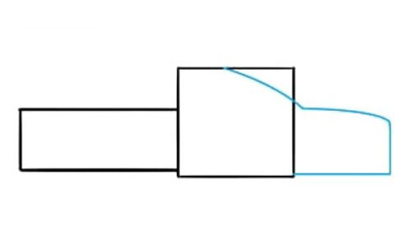 Simple drawing tutorial of a truck that is easy to draw