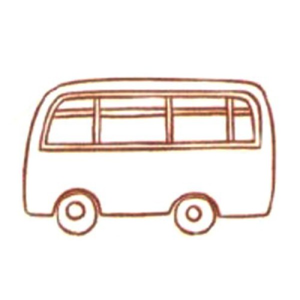 Red bus simple drawing tutorial