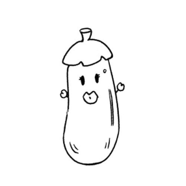 Cartoon image of eggplant