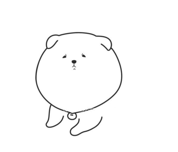 Draw a fat puppy