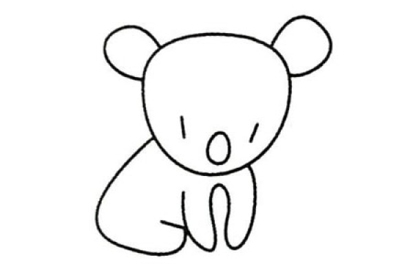 Complete collection of simple drawings of koalas and drawing steps