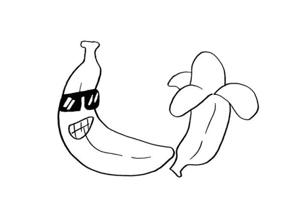 How to draw a banana