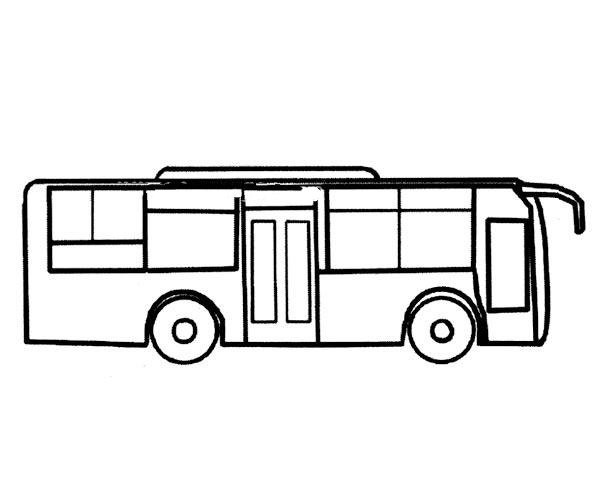 City bus simple drawing picture