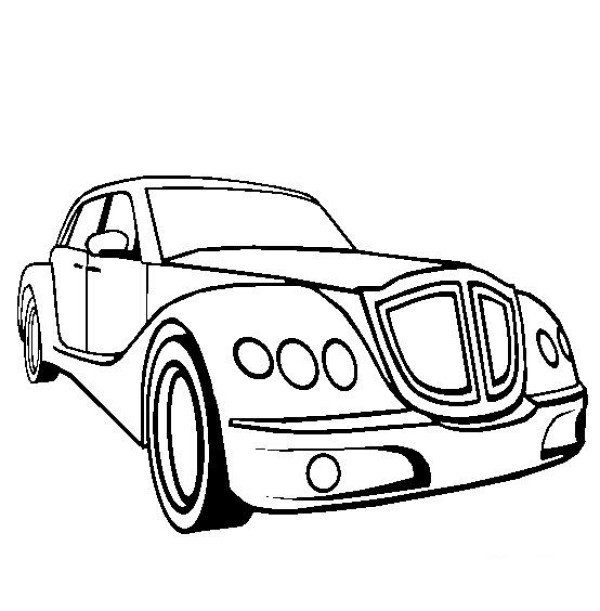 Simple car drawing, simple drawing pictures of Bofelli Geneva