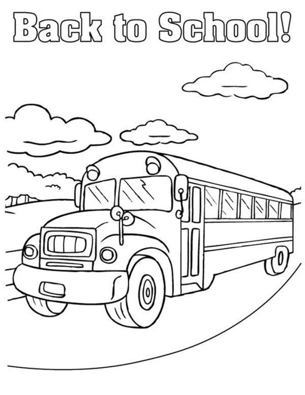 6 simple drawing pictures of school buses