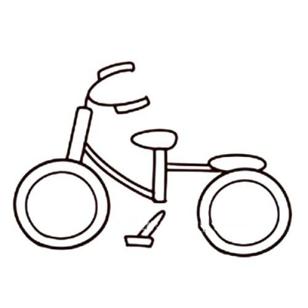 Super cute bicycle simple drawing tutorial