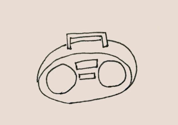 Simple drawing of radio