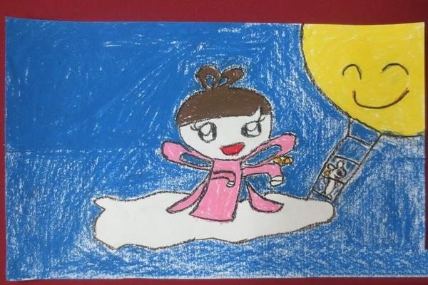 A collection of childrens paintings for Mid-Autumn Festival-Sister Chang'e returns to the moon