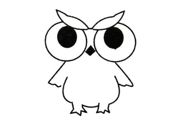 Complete collection of simple owl drawings and drawing steps