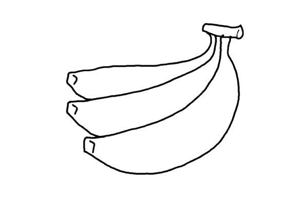 How to draw a banana with simple strokes