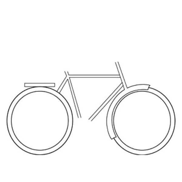 Super simple drawing tutorial how to draw a bicycle