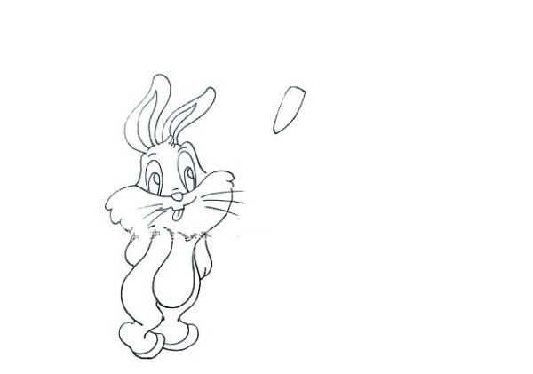 Simple drawing tutorial: Draw a little rabbit who wants to eat carrots