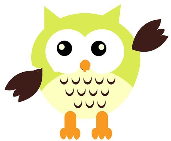 green cartoon owl