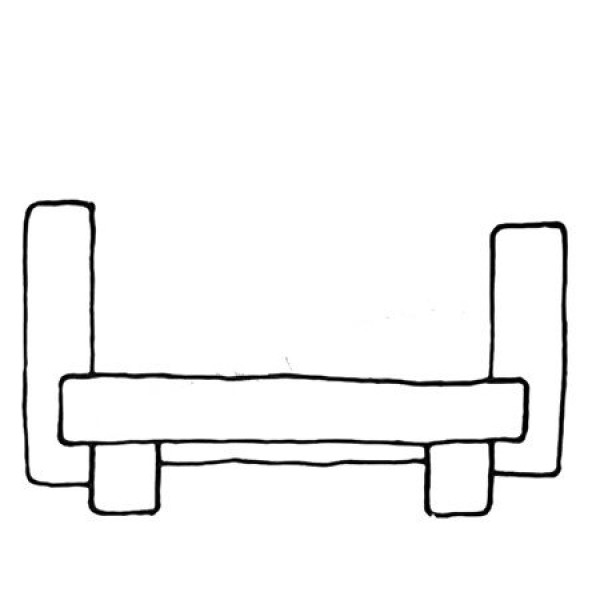 How to draw a sofa with simple strokes