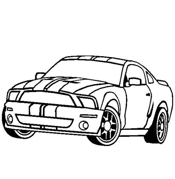 Ford Supercar Simple Drawing Picture