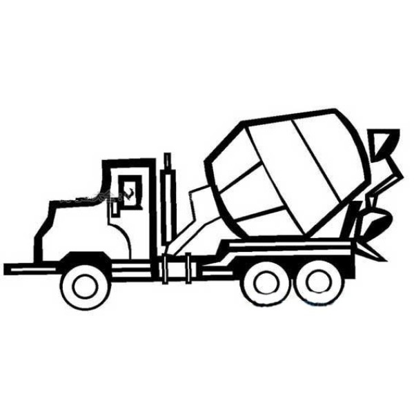 Simple drawing pictures about tank trucks