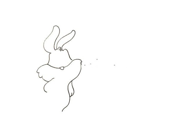 Simple drawing tutorial: Draw a little rabbit who wants to eat carrots