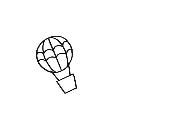 How to draw a hot air balloon