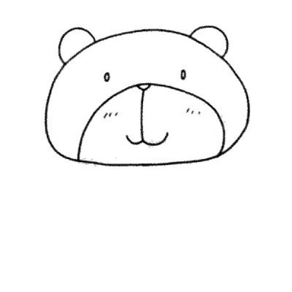 How to draw Q version of Little Bear with simple strokes