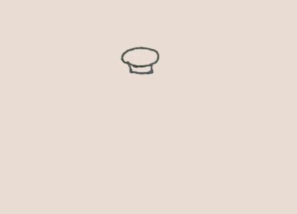 Simple drawing of cooking pot