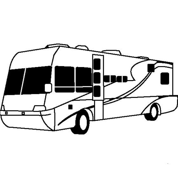 Simple drawing pictures of long-distance buses