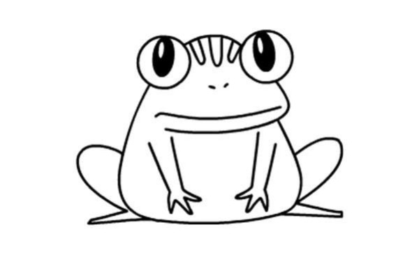 Frog drawing steps