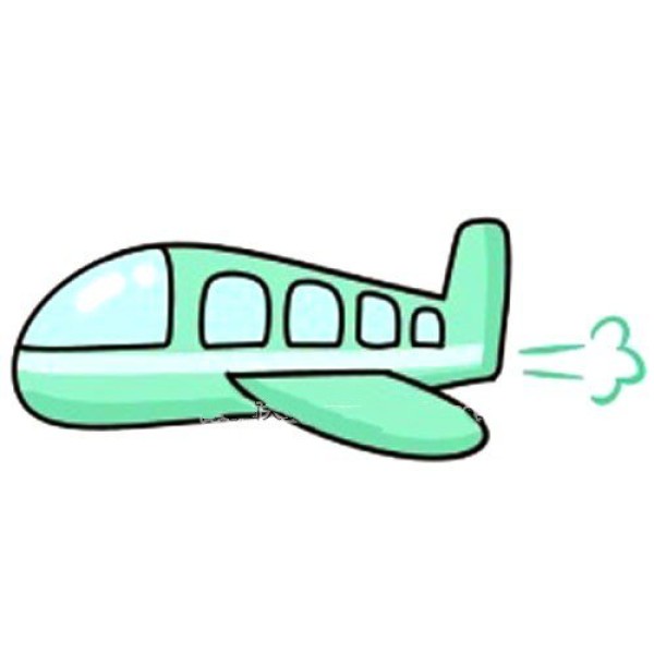 Super cute airplane simple drawing tutorial