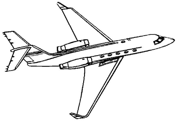 Boeing 737 aircraft model simple drawing