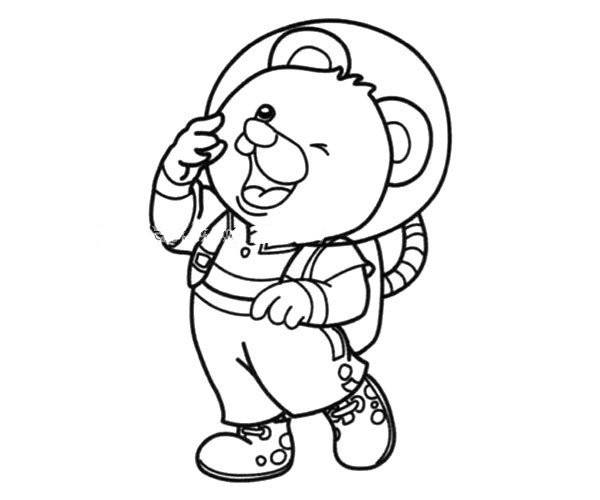 bear astronaut