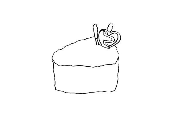 How to draw dessert cake