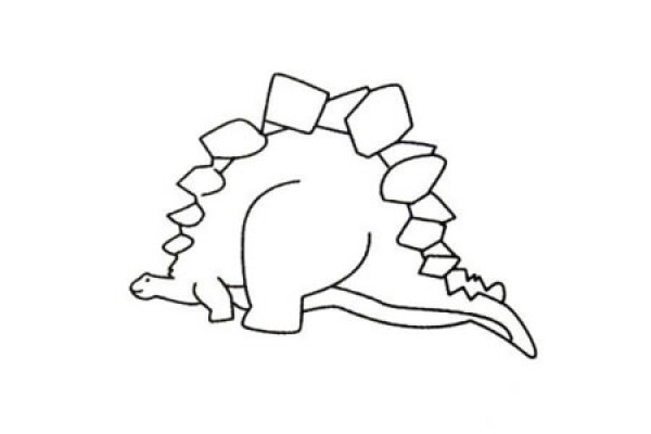 Complete collection of dinosaur simple drawings and drawing steps