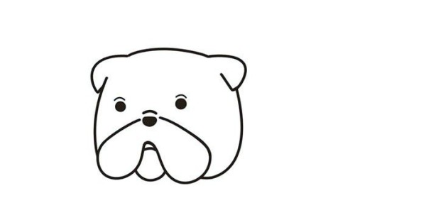 Draw a super cute bulldog