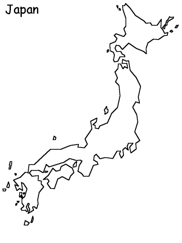 Japan map coloring