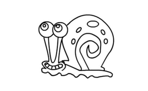 Illustrated tutorial on how to draw a snail