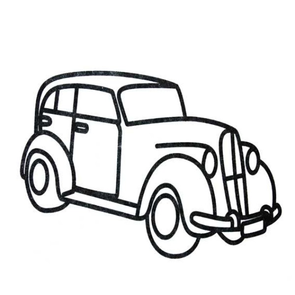 Simple drawing pictures of classic cars