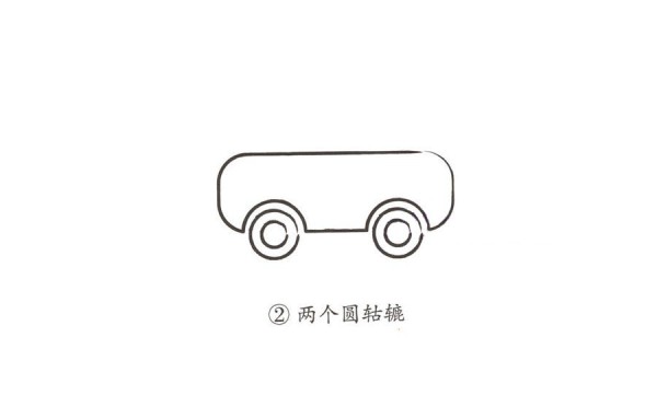 Childrens simple drawing of car