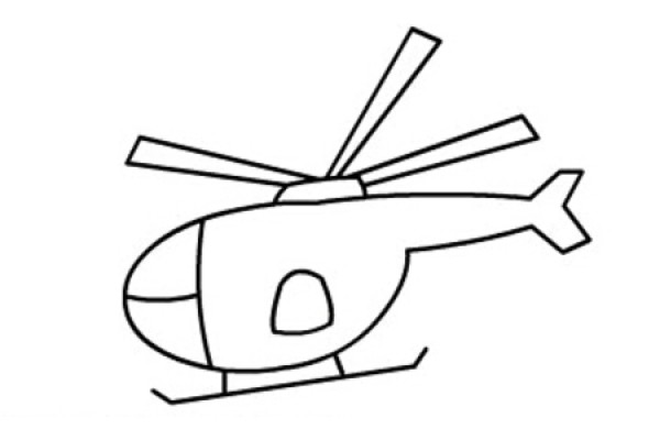 How to draw a cartoon helicopter