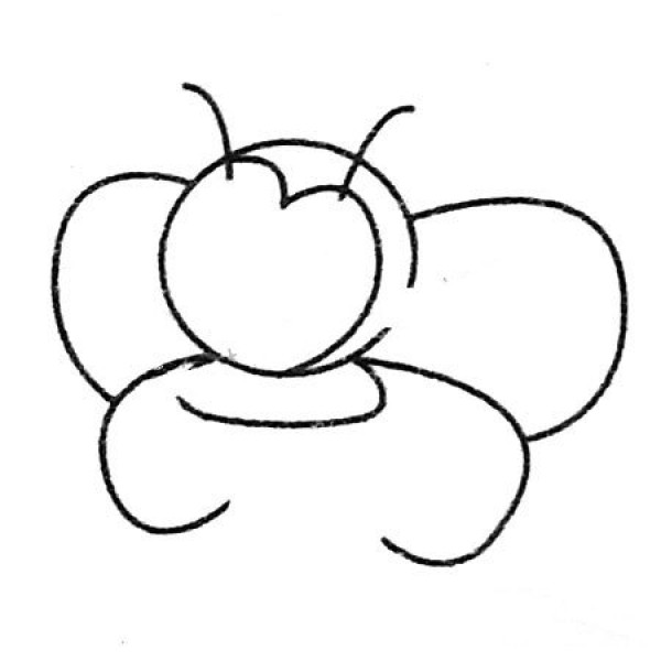 Bee simple drawing pictures and drawing steps