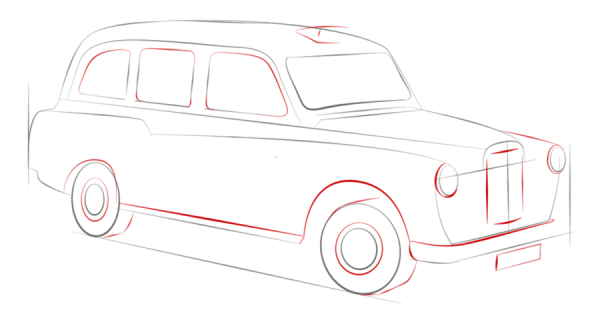 How to Draw a London Taxi