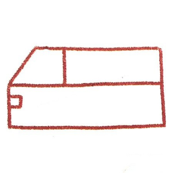 Use simple geometric shapes to draw an ambulance