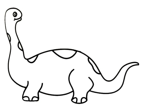 Children learn to draw Apatosaurus