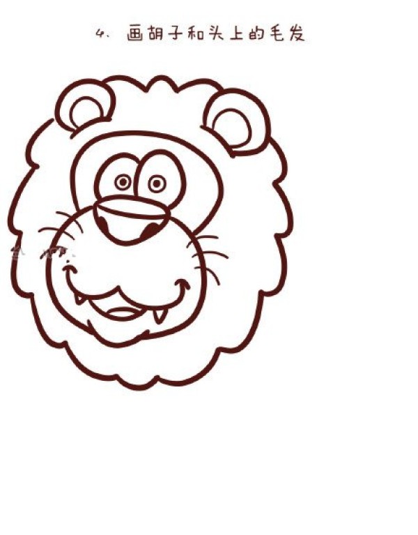 Cartoon lion simple drawing tutorial