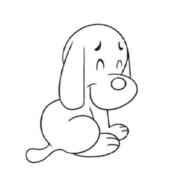 Labrador simple drawing picture