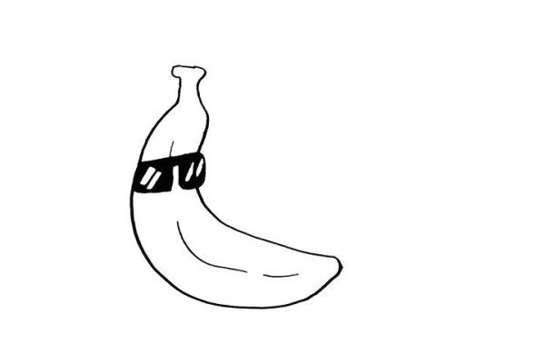 How to draw a banana